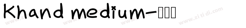 khand medium字体转换
